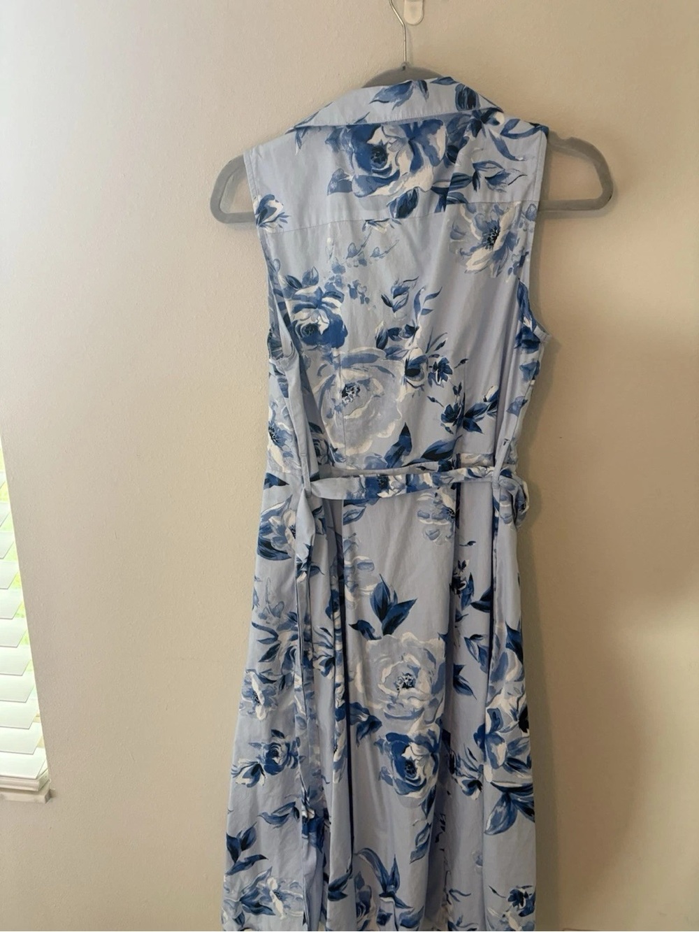 Calvin Klein Light Blue Floral Midi Dress